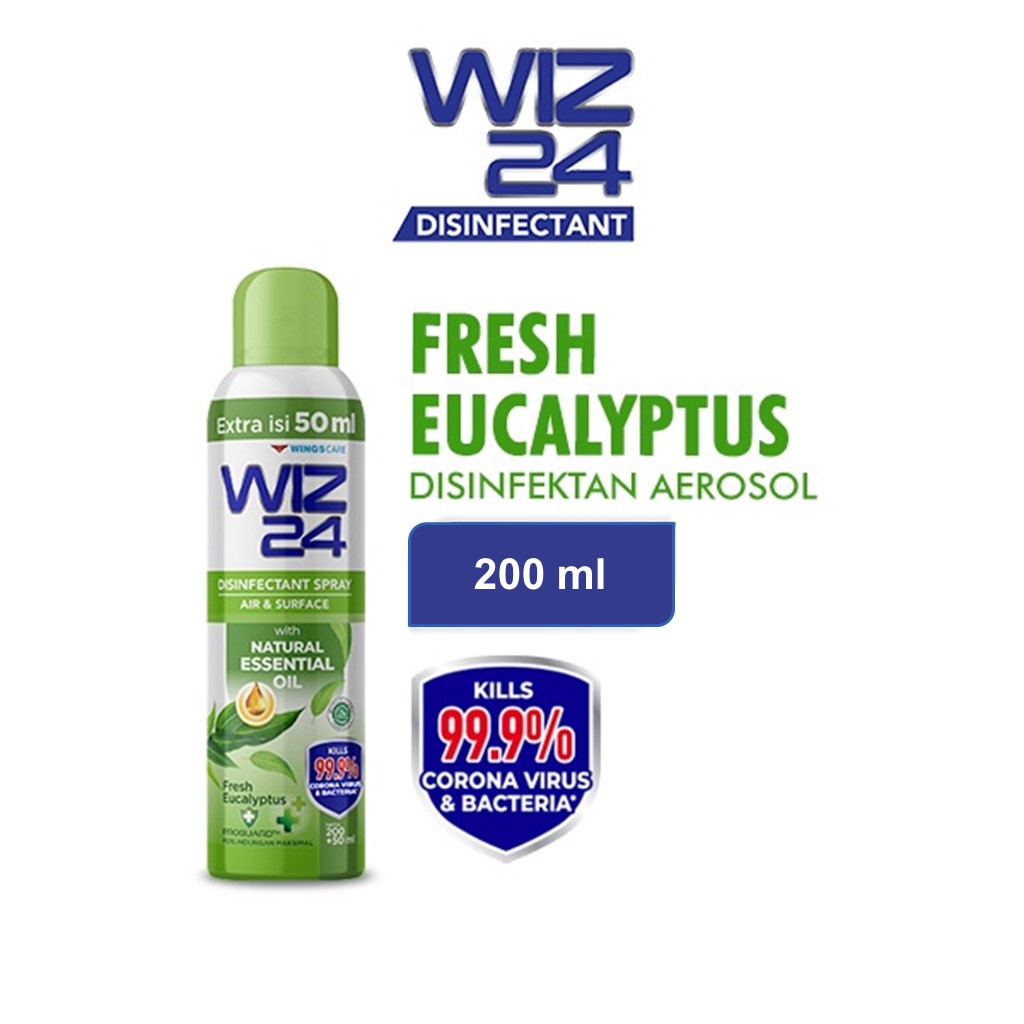 WIZ 24 Natural Disinfektan Eucalyptus Fresh Botol 200ml