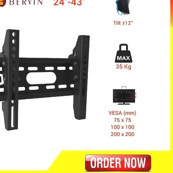 BERVIN BRACKET TV 24 - 43 INCH / BREKET TV BRAKET TV BERVIN 24-43 INCH