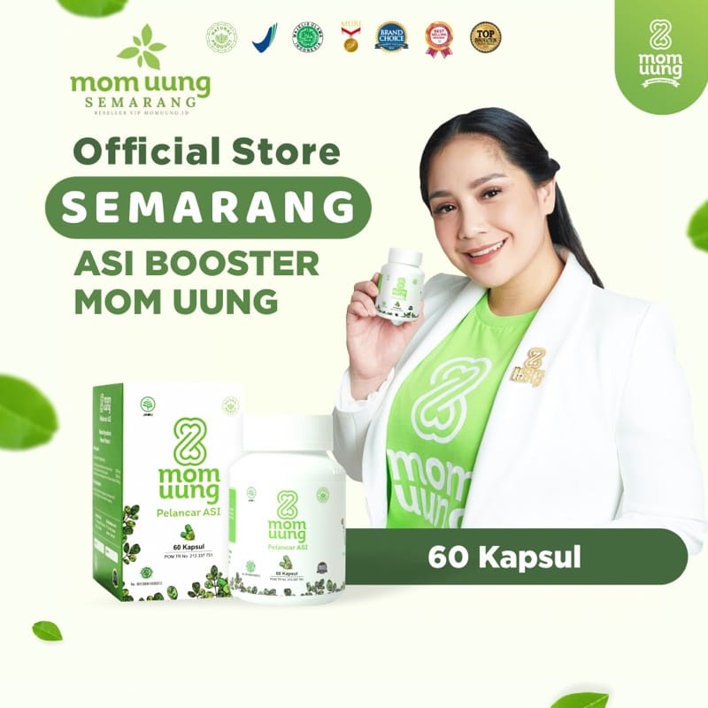 MOM UUNG ASI BOOSTER 30 &amp; 60 KAPSUL PELANCAR ASI HALAL BPOM NATURAL