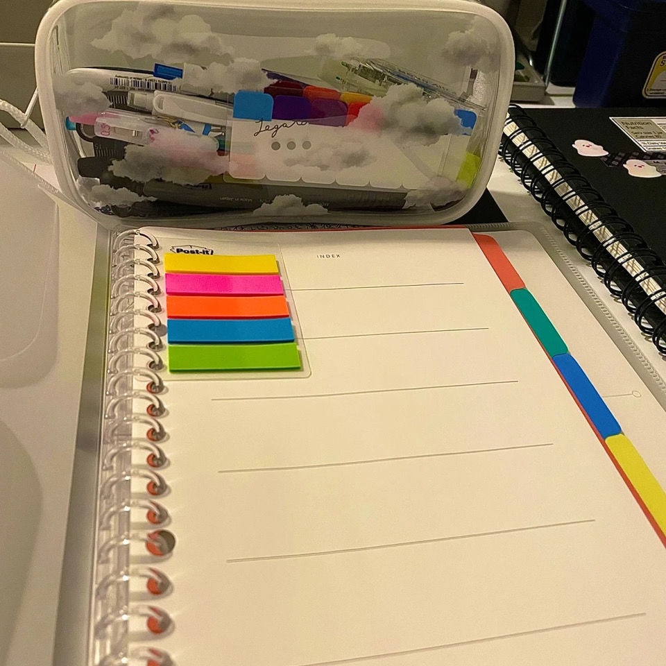 ☎Sera Jepang diimpor kecil awan putih transparan tas pensil PVC, Kapasitas besar penyimpanan alat tulis tas kosmetik, Tangan membawa sederhana kecil segar