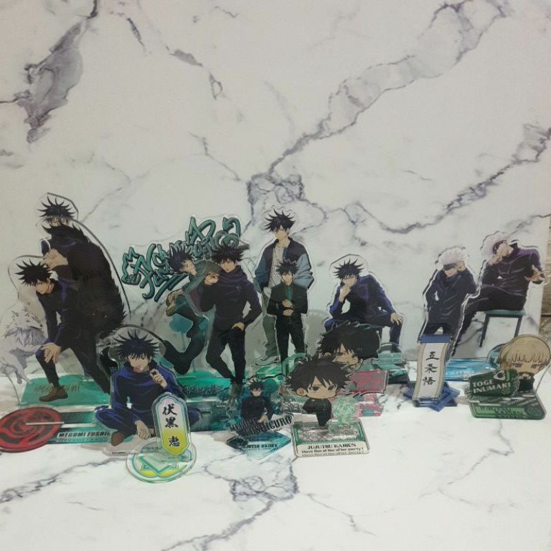 standee official jujutsu kaisen fushiguro megumi gojo satoru