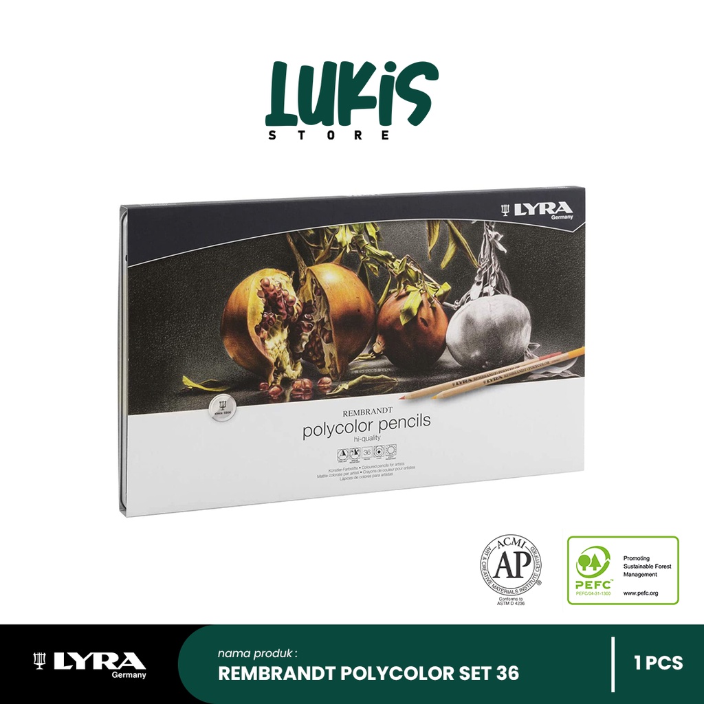 

Pensil Warna LYRA Rembrandt Polycolor Pencils SET 36 | 2001360