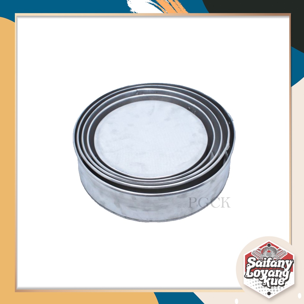 LOYANG BULAT 1 SET ISI 5 LOYANG TINGGI 7CM / Loyang Aluminium