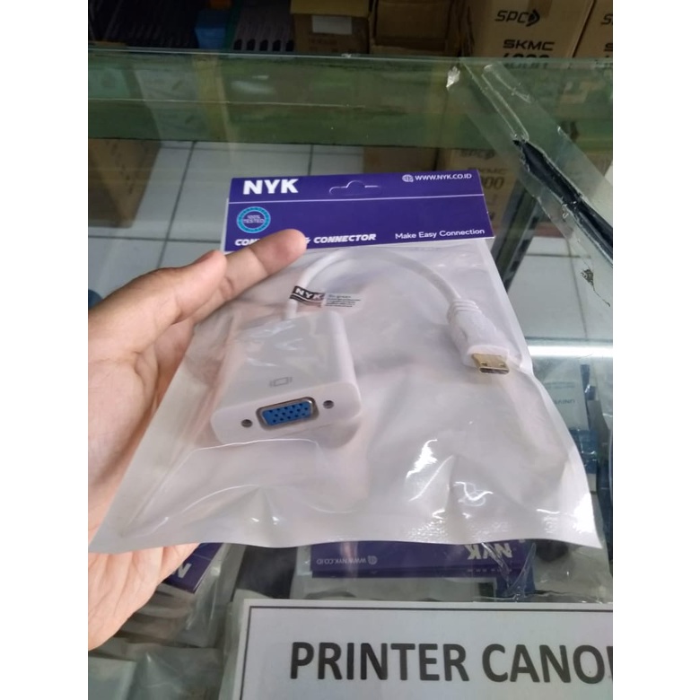 CONVERTER KABEL MINI HDMI TO PORT VGA NYK