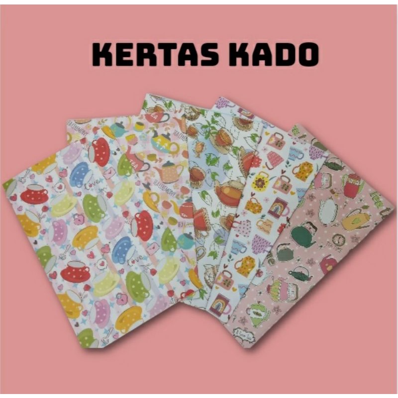 

Kertas Kado Motif Tea Time