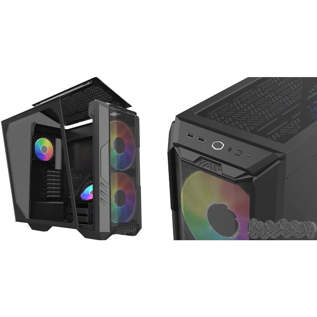 Cooler Master Casing HAF 500 - Tempered Glas Case (H500-KGNN-S00) (H500-WGNN-S00)