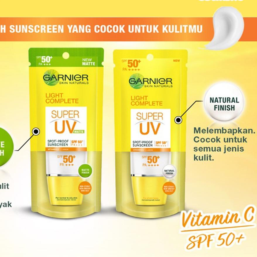 Image of  BELIA  Garnier Light Super UV Spot proof Sunscreen SPF 50 Skin Care 30 ml Matte | Natural Finish #8