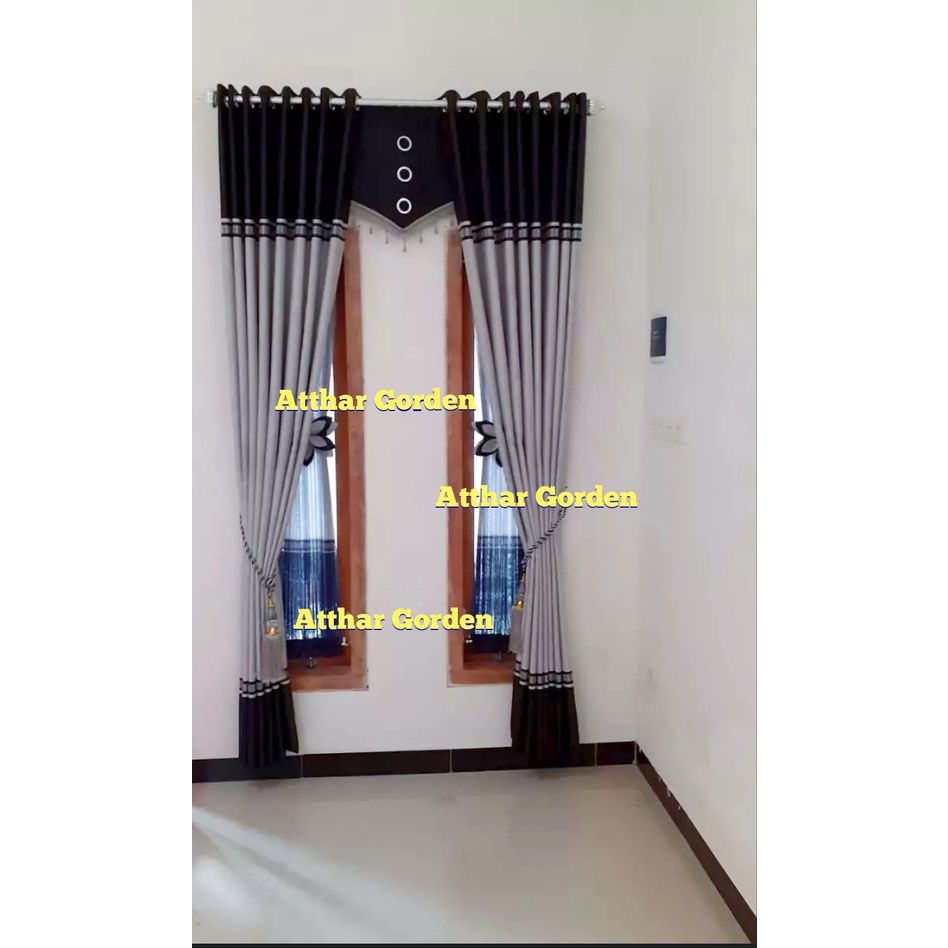 Hordeng Jendela murah Blackout Import, gorden model terbaru 2022 muah, Paling tren, gorden smokring 