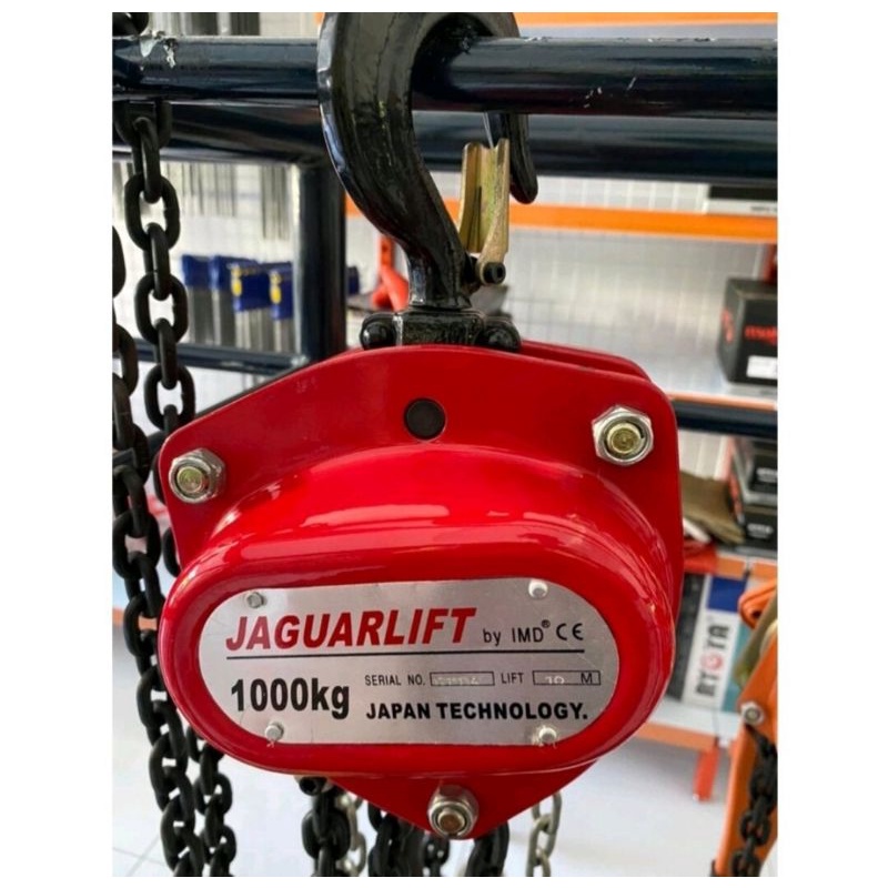 Chain Block Jaguarlift 1 Ton x 5 Meter / Takel Katrol Kerekan
