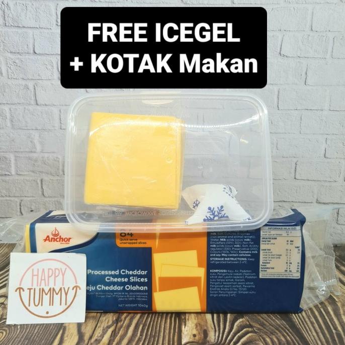 

Anchor red cheddar slice repack free ice gel