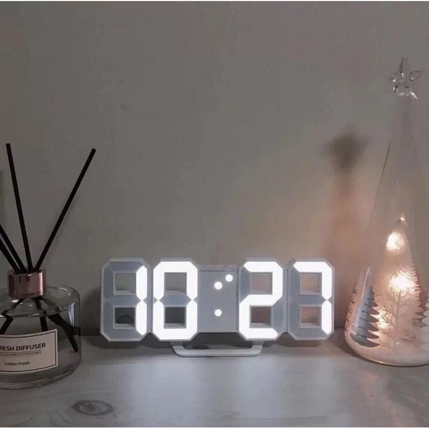 Dinding Digital 3D Clock LED Meja Rovistar