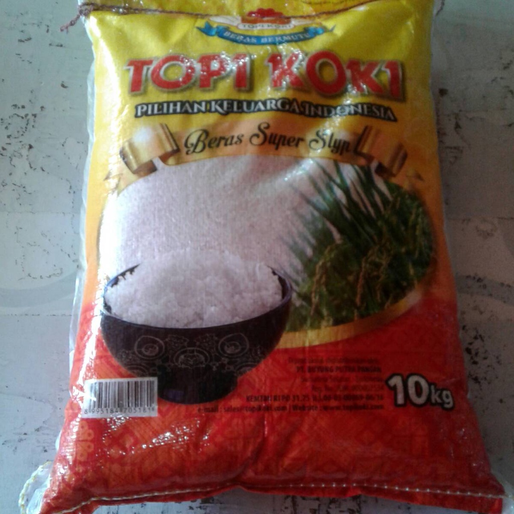 

Beras Premium Topi koki 10Kg Termurah!