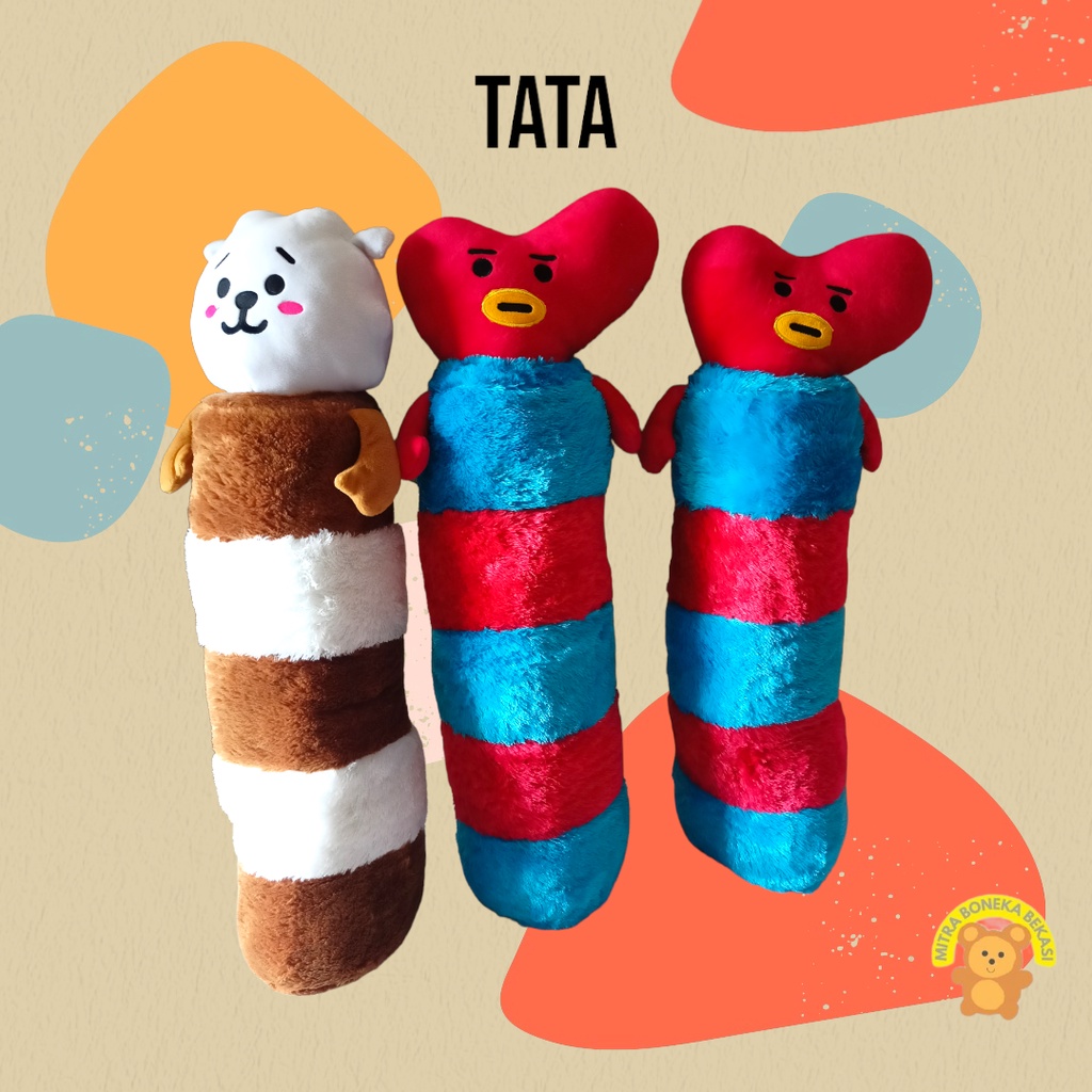 Boneka Guling Panjang Karakter BTS Van Koya Chimmy Shooky Tata RJ Mang Murah Meriah