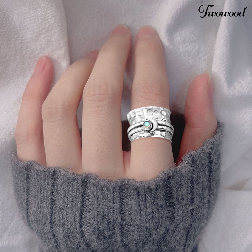 Cincin Model Vintage Bahan Cubic Zirconia Untuk Wanita