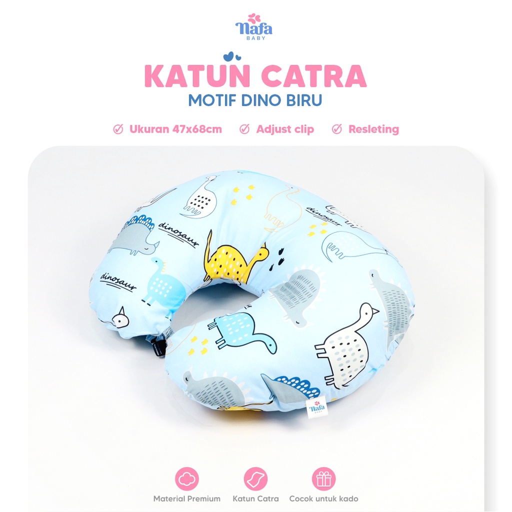 Bantal Menyusui Baby Multifungsi Katun Catra dan Katun Jepang By Nafa Baby