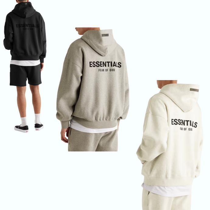 Fear Of God Essentials Back Logo Hoodie 100% Original