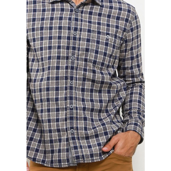 Kemeja panjang kotak Watchout jeans *