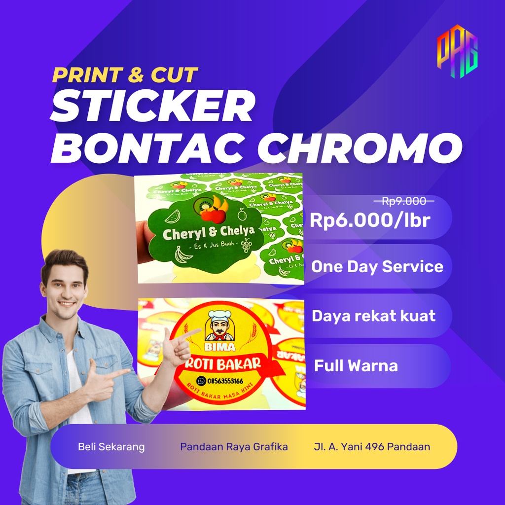 

Cetak Sticker Bontac Chromo A3+ (Print & Cut)
