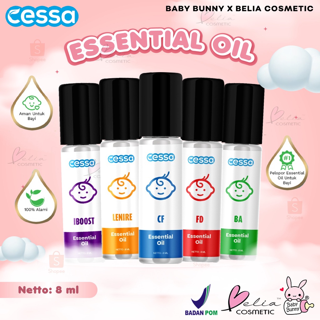 ❤ BELIA ❤ CESSA - Baby Support Immune Shield (Meningkatkan Imunitas Anak) | Essential Roll On 8ml | Essential Oil Pereda Batuk &amp; Pilek Bayi | Penurun Panas dan Demam Bayi | BPOM