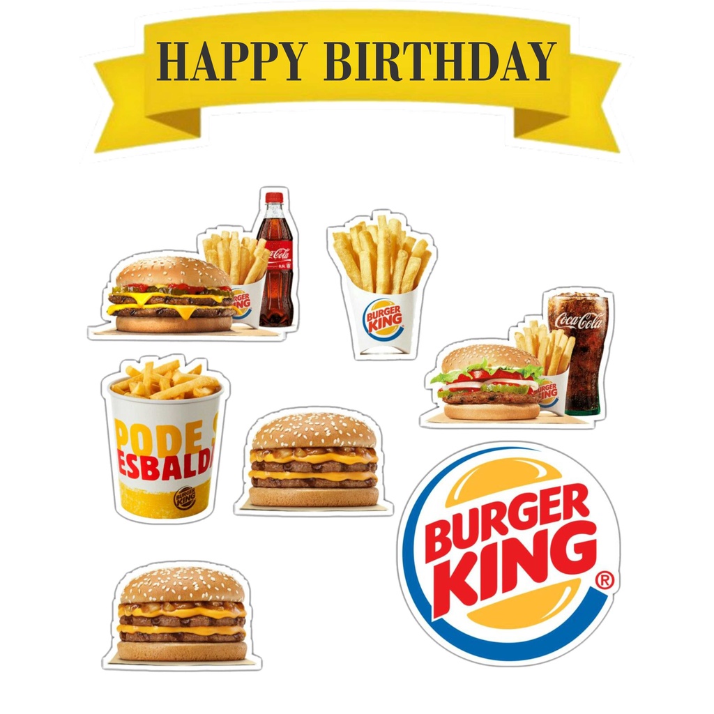 

TOPPER CAKE CUSTOM TOPPER ULANG TAHUN / HIASAN KUE CUSTOM BURGERKING