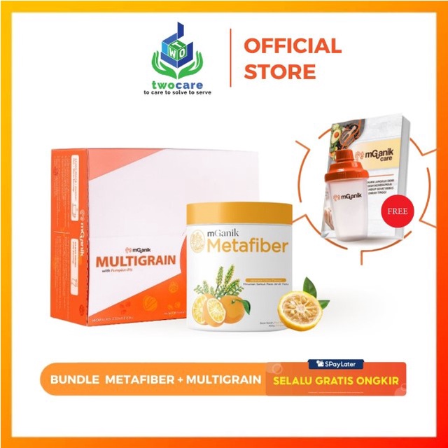 Bundling Mganik Multigrain dan Metafiber Paket Suplemen Serat Diabetes