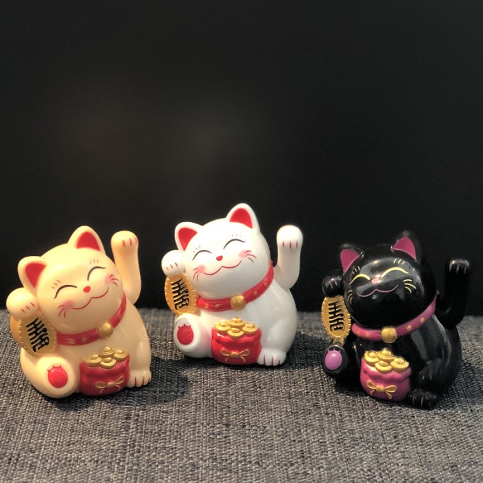 

Pajangan Kucing Maneki Solar Dekorasi Patung Hoki Kucing Tangan Goyang - RANDOM KK-807