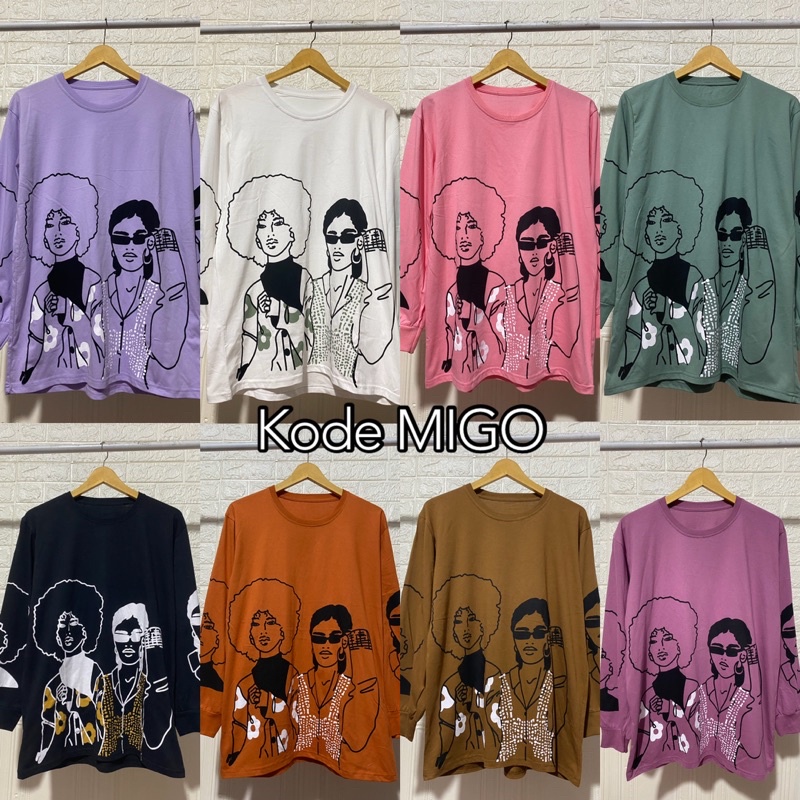 SWEATER KAOS COMBED TERBARU GAMBAR VIRAL OVERSIZED