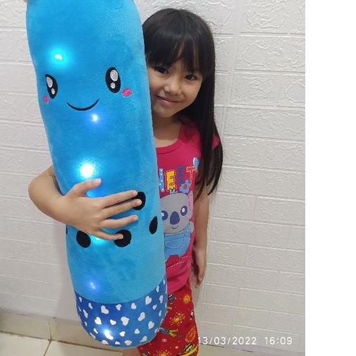 boneka boba jumbo besar realpick - guling coklat