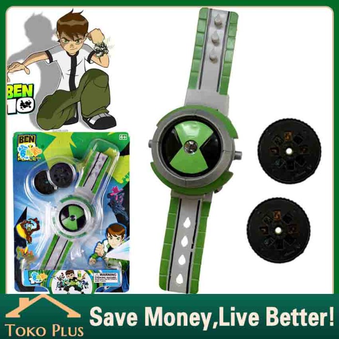 Jam Tangan Mainan Anak Jam Benten Omniverse Ten Omnitrix Alien Force Proyektor