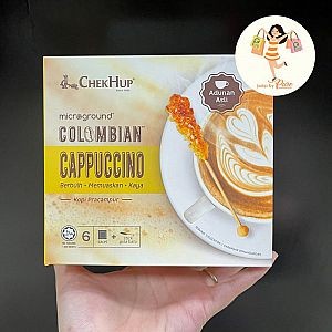 

CHEKHUP CHEK HUP COLOMBIAN CAPPUCINO ISI 6 PAKET DAN 6 STICK GULA