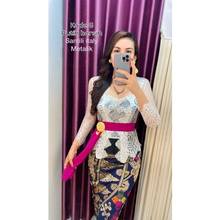 kebaya santili metalik