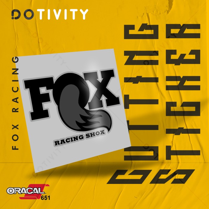 

Cutting Sticker FOX RACING V10 2 Colors (Full)