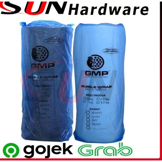 

Bubble Wrap GMP 3 kg Hitam Putih Transparan 50 M x 125 CM Roll - Putih