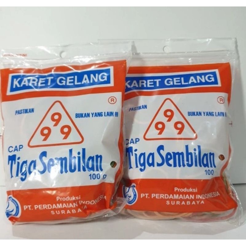 

KARET GELANG MERK 999 KEMASAN 100gr