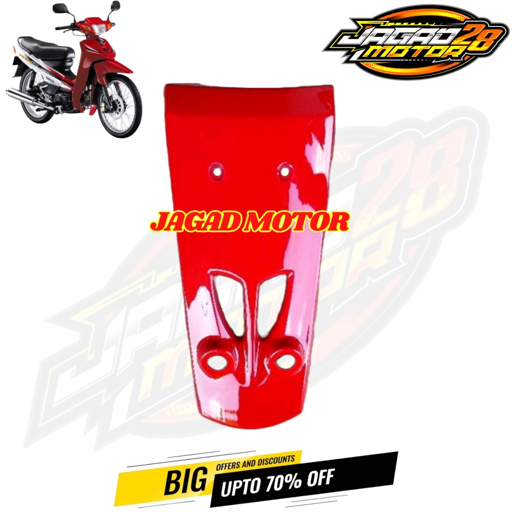 Tameng Dasi Depan Vega R Lama Merah / Cover Body Depan Vega R Lama Merah / Panel Dada Body Depan Vega R Lama Merah / Tameng Dasi Dada Panel Body Depan Yamaha Vega R Lama Merah