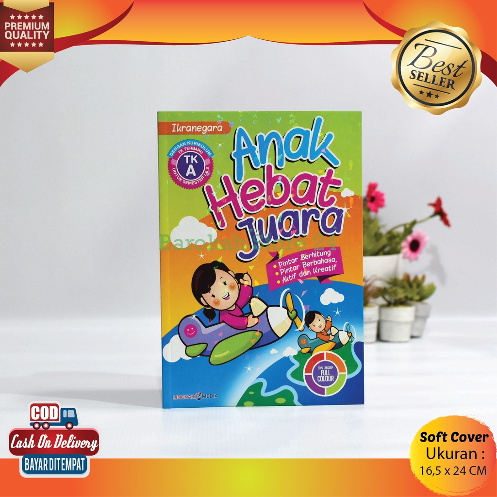 Buku Belajar Membaca Anak Tk A Terpadu Anak Hebat Juara Semester 1 & 2 Soft Cover Original Buku Baca