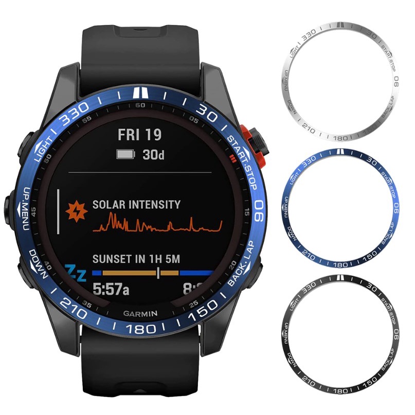 Ring Bezel Cover Jam Tangan Garmin Fenix 7 / 7X Smartwatch Bezel Ring Bahan Aluminium