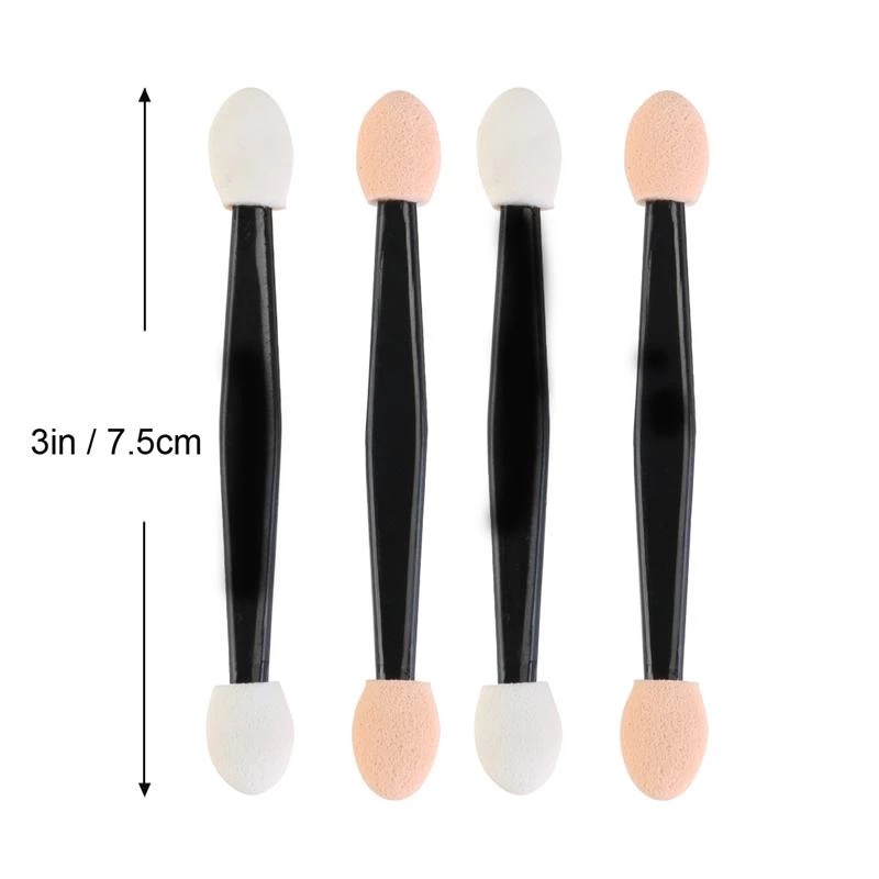 30pcs Masker Wajah Lembut Ramah Kulit ​Kuas Eyeshadow ​Brush Spons Aplikator Eyeshadow Kepala Ganda Portable Untuk Makeup / Kosmetik Wanita