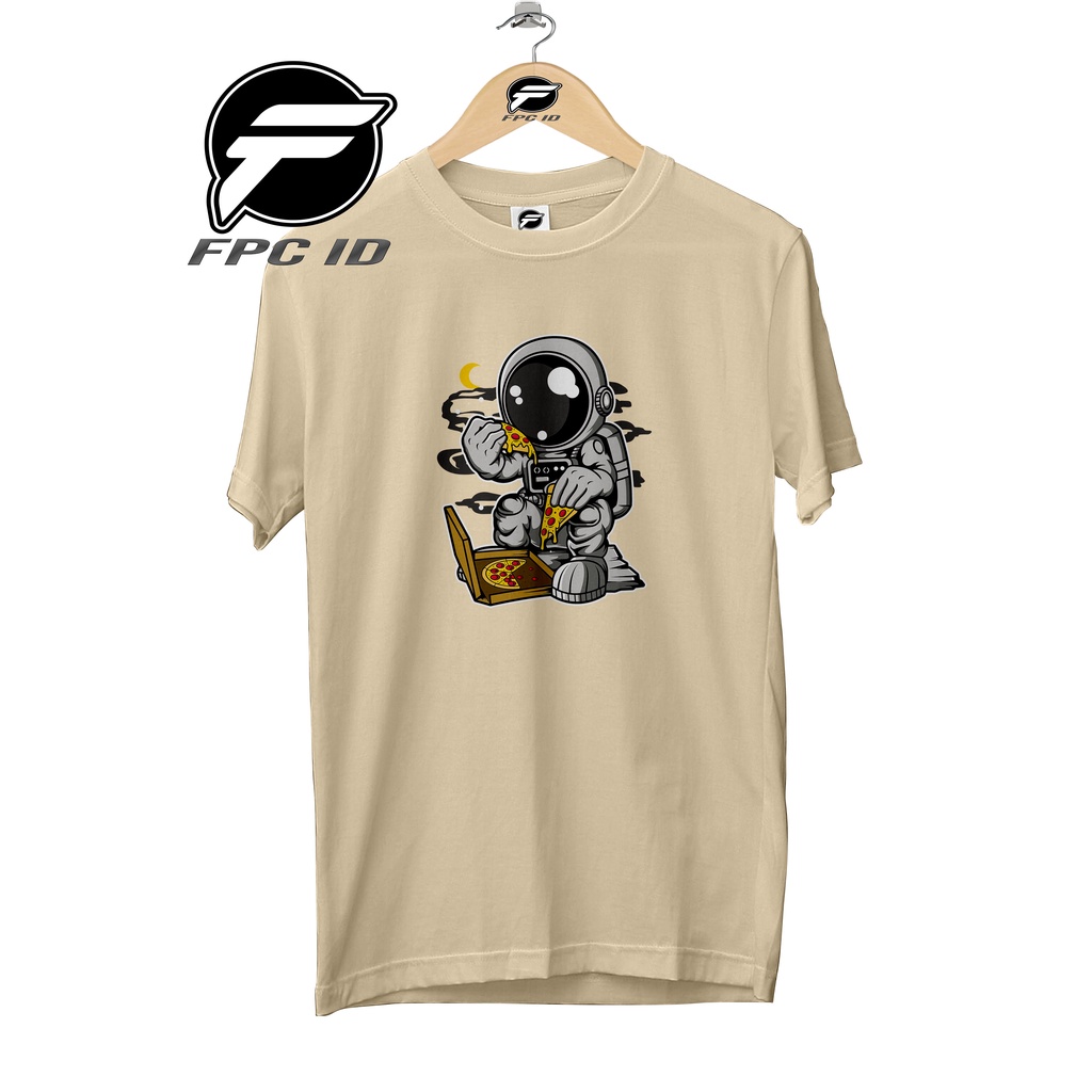 Kaos Astronot Want To Eat Cotton Combed 30s Pakaian Distro Jumbo Pilihan Favorit