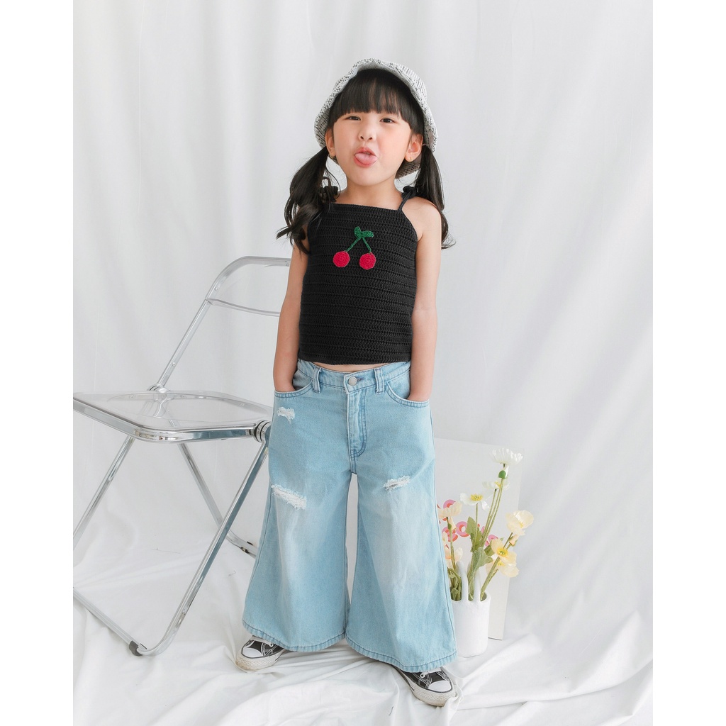 CORDELIA CROCHET TOP | Atasan Anak | Tanktop Anak Perempuan | Tanktop Knit | Tanktop Tajut Handmade