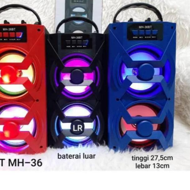 Speaker Bluetooth MH-36BT Free Mic//Speaker Karaoke MH-36BT - Murah