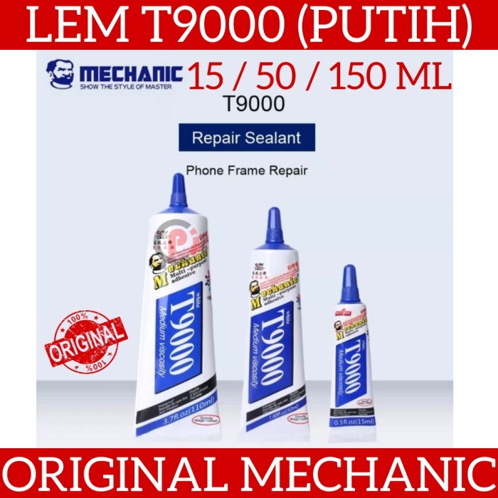 ORIGINAL MECHANIC T9000 Lem Jelly LCD Frame Super Lengket Warna Putih