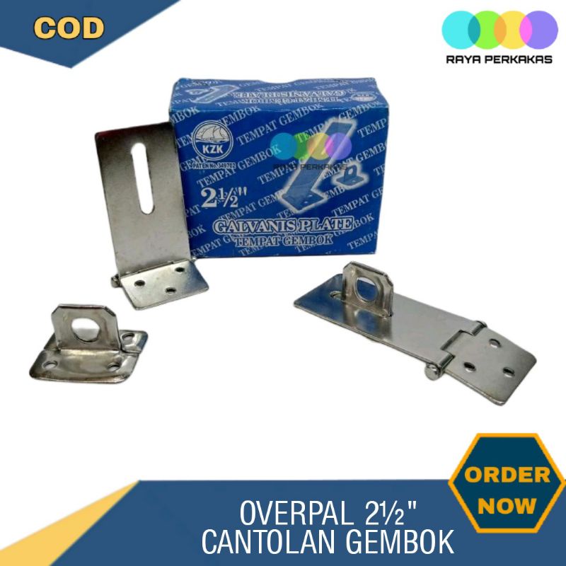 Overpal Pintu Rumah Tempat Cantolan Kunci Gembok 2½ inch