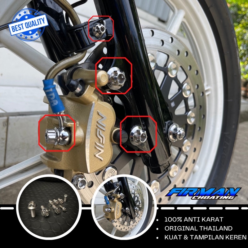 Probolt baut pengereman F1zr force 1 jupiter vega 125z (Fullset)