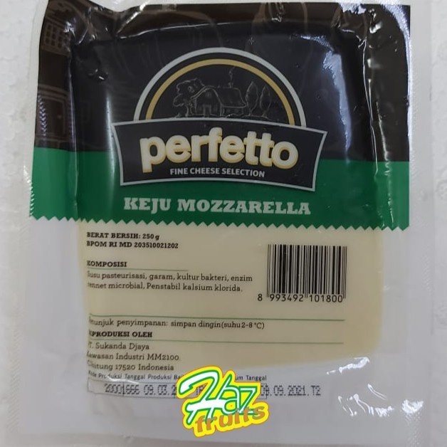 

T0P KEJU MOZARELLA PERFETTO 250 GRAM - PERFETTO 250GR NICE