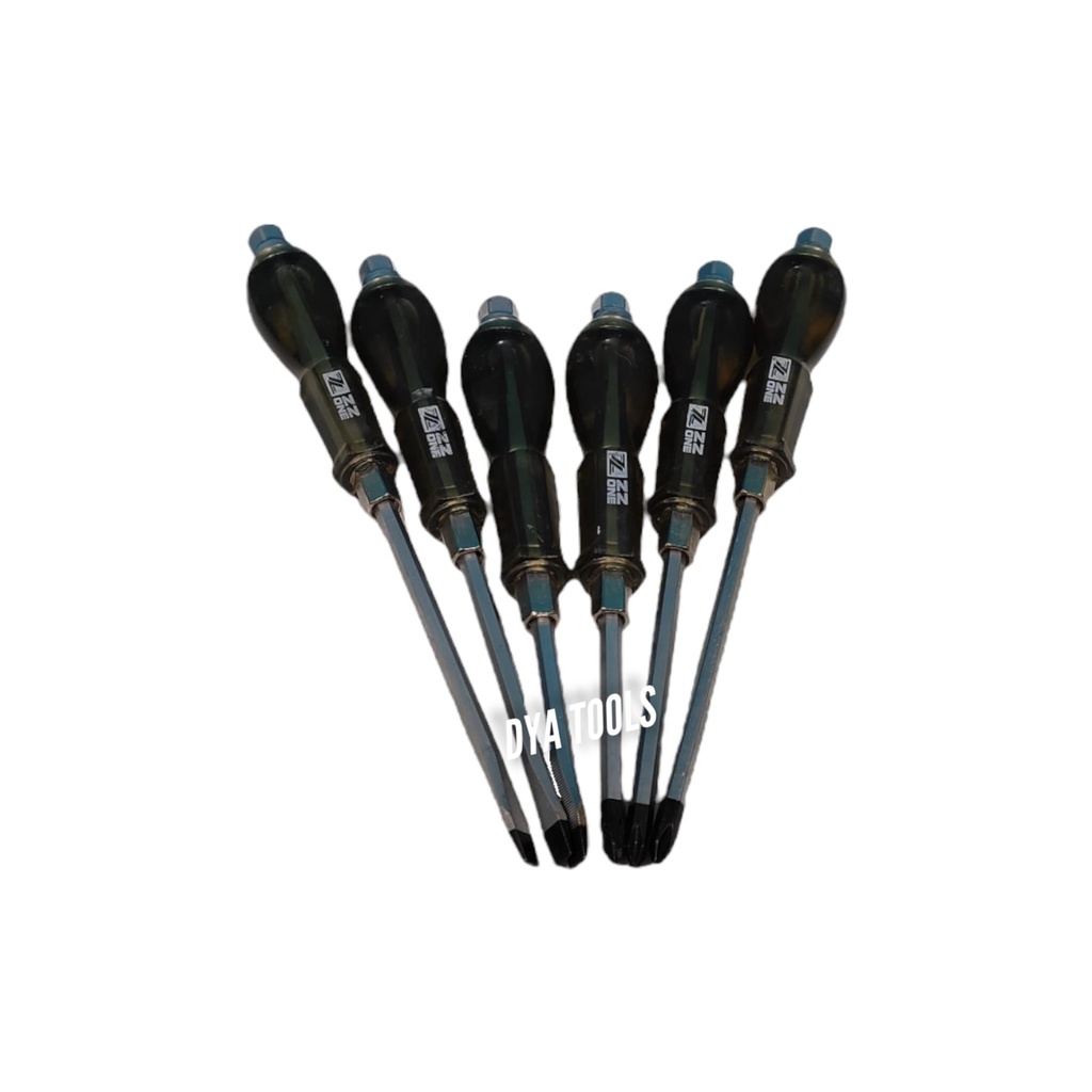 Obeng Ketok Screwdriver Set 6 Pcs Minus Plus / Obeng Ketok 6pcs