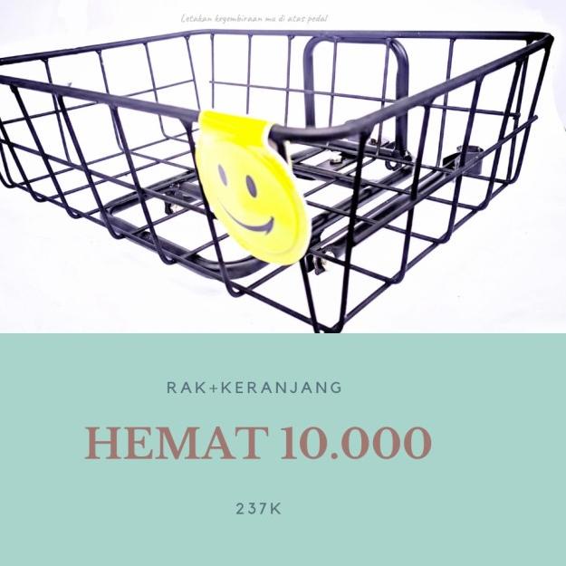 KERANJANG SEPEDA FRONT RACK PANNIER FEDERAL - rack eyelet