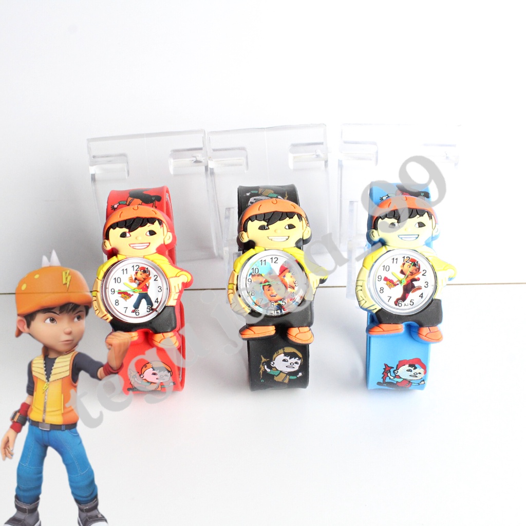 JAM TANGAN FASHION ANAK LAKI LAKI CEPLOK JEPRET KARAKTER BOBOIBOY TG1064