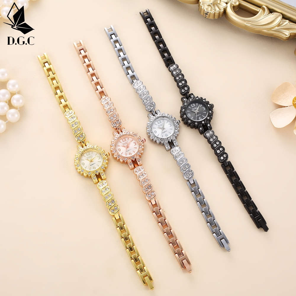 COD✅Jam Tangan Wanita Cewek Segi Full Stainless Aktif Diamond Quartz Import Fashion W242