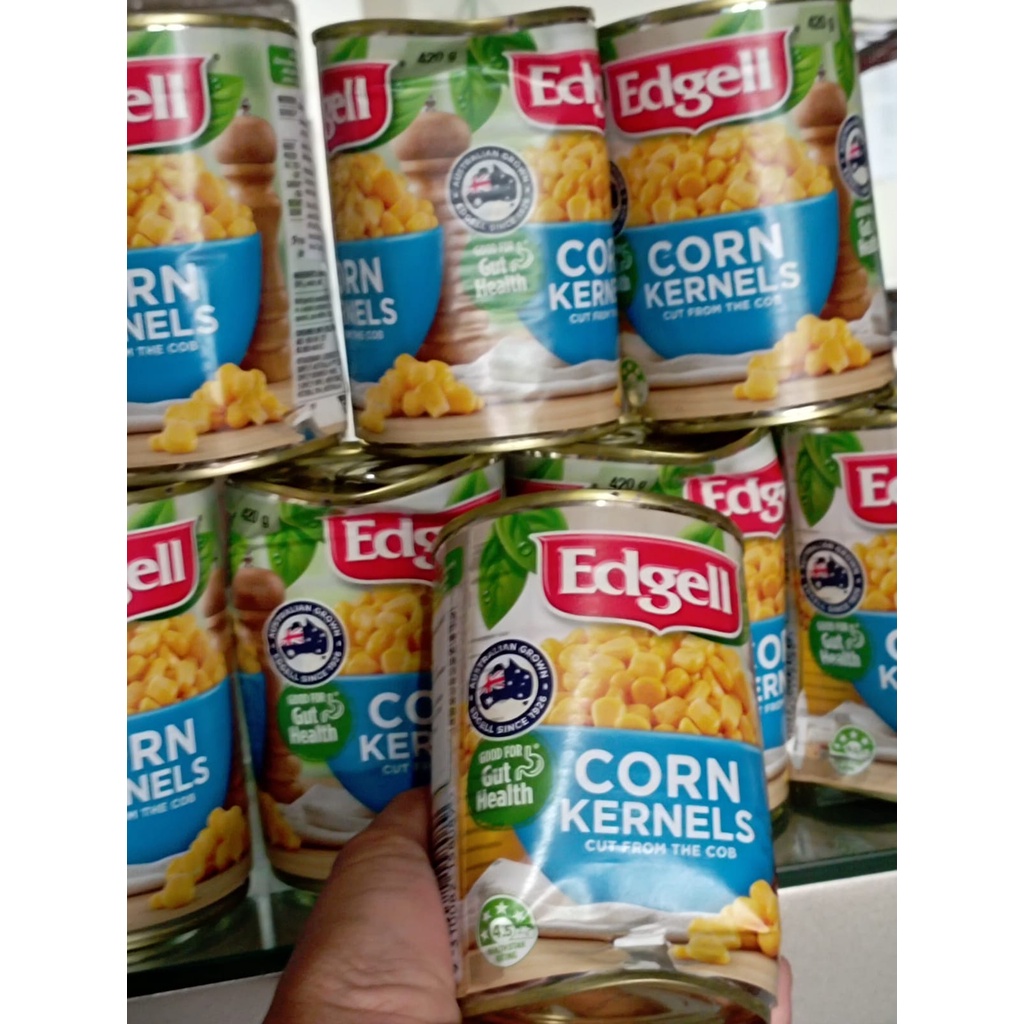 Edgell- Corn Kernels Jagung Manis. Kaleng Penyok, Isi Aman, ED Panjang